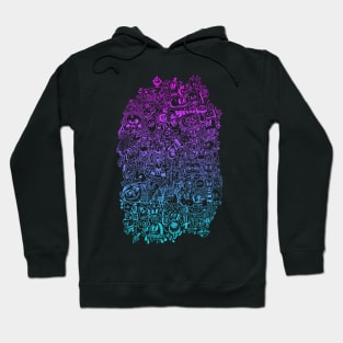 Gradient Doodle Hoodie